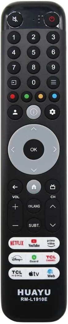 ریموت کنترل تلویزیون یونیورسال برای تلویزیون های هوشمند سامسونگ/هایسنس/ال جی/سونی/تی سی ال/فیلیپس/شارپ و سایر برندها LCD LED 3D HDTV (تلویزیون/پخش کننده های استریم/صوتی) (TCL)