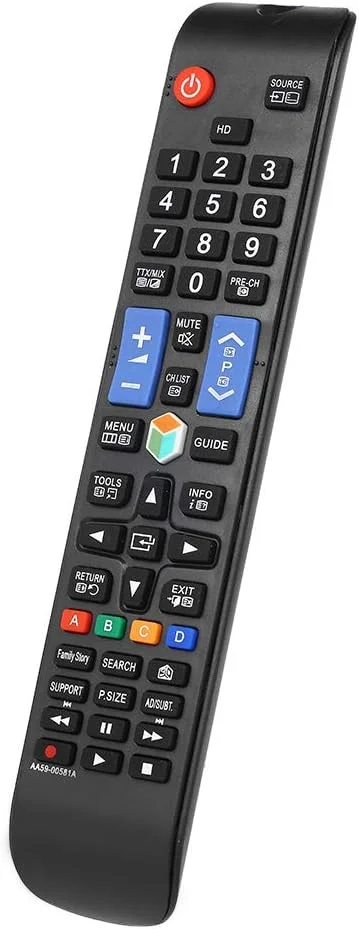 ریموت کنترل تلویزیون جهانی، کنترلر هوشمند بی سیم جایگزین برای تلویزیون های هوشمند دیجیتال LED HDTV مشکی