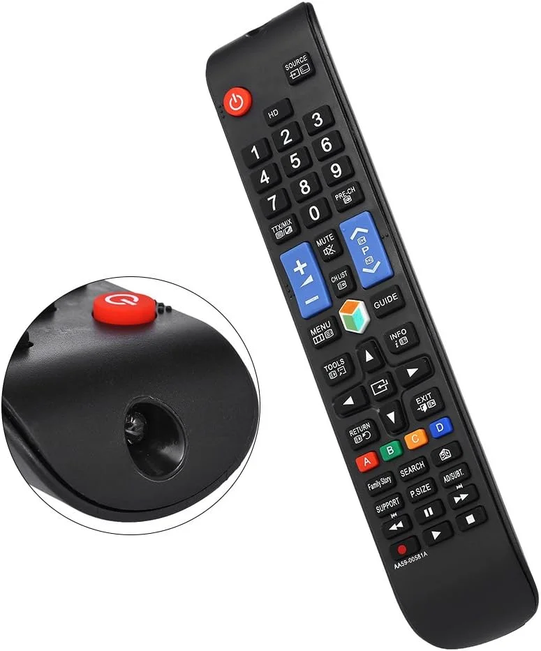 ریموت کنترل تلویزیون جهانی، کنترلر هوشمند بی سیم جایگزین برای تلویزیون های هوشمند دیجیتال LED HDTV مشکی