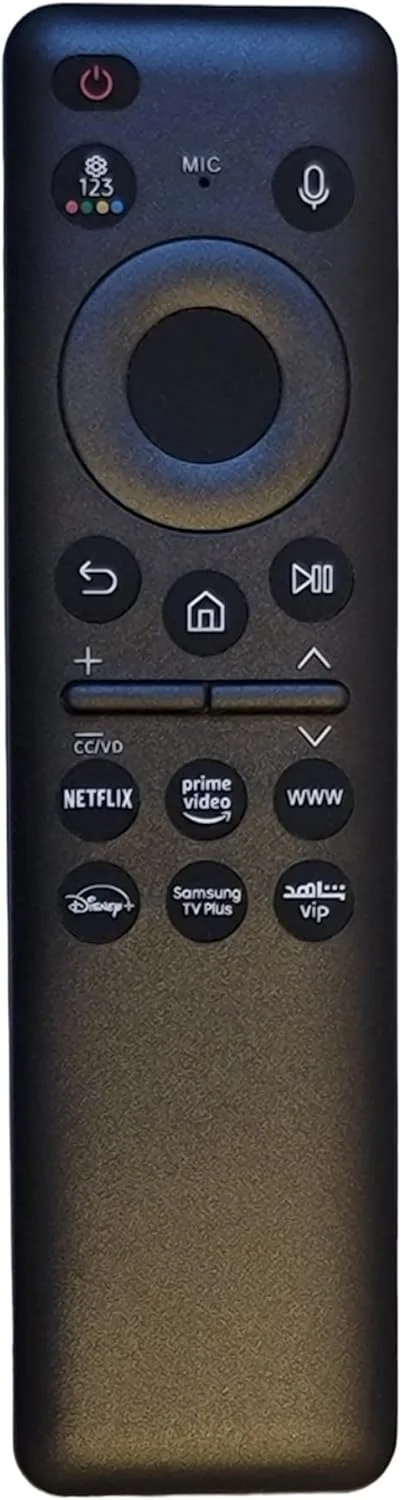 کنترل از راه دور صوتی تلویزیون هوشمند جهانی سازگار با تمام تلویزیون های هوشمند سامسونگ Neo QLED، 8K، The Frame و Crystal UHD Series TV LED QLED UHD SUHD HDR LCD 4K 8K Smart TV BN59-01432A، BN59-01432D جدید