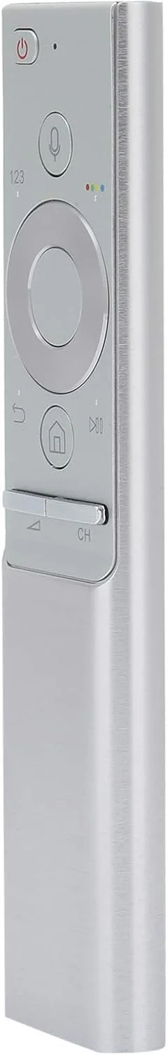 ریموت کنترل صوتی هوشمند تلویزیون یونیورسال با بدنه آلیاژ آلومینیوم با حس لامسه راحت، سازگار با تمام تلویزیون های هوشمند سامسونگ LED QLED UHD SUHD HDR LCD 4K 8K، با عملکرد صوتی