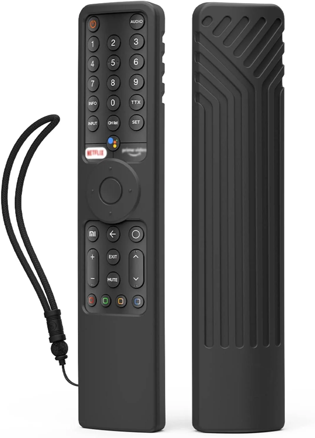 کاور سیلیکونی ضد گرد و غبار SYOSI برای تلویزیون های شیائومی P1/P1E/Q1/Q1E، ریموت کنترل بلوتوثی XMRM-19، محافظ ضد ضربه برای ریموت کنترل تلویزیون هوشمند شیائومی (مشکی)