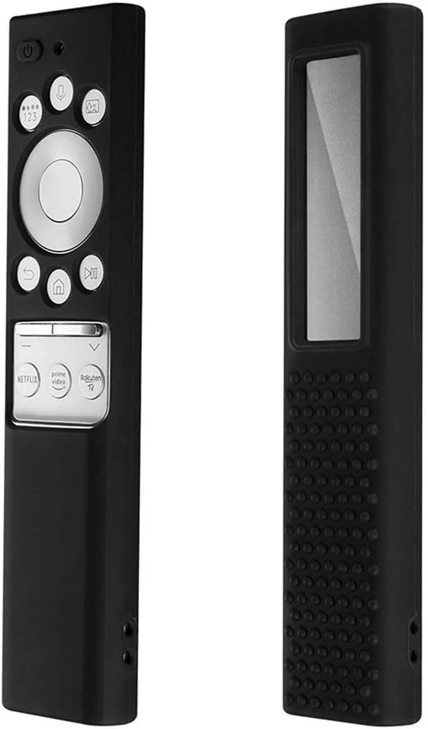 کاور ریموت تلویزیون Suick، کاور نرم، قابل شستشو و ضد لغزش ریموت کنترل با بند برای تلویزیون (لباس زیر گربه سیاه)