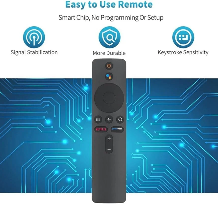 ریموت کنترل صوتی جایگزین SKEIDO XMRM-006A برای شیائومی Mi TV Stick MDZ-24-AA پخش کننده رسانه ای استریم HD 1080P
