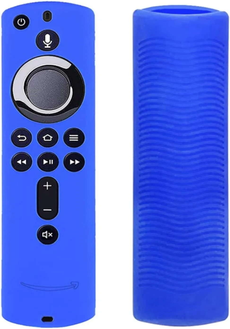 کاور سیلیکونی SKEIDO مناسب برای ریموت کنترل Amazon Fire TV Stick 4K/ Fire TV(نسل دوم)/Fire TV Cube، 15 سانتی‌متری، ضد لغزش، ضد ضربه و قابل شستشو (آبی)