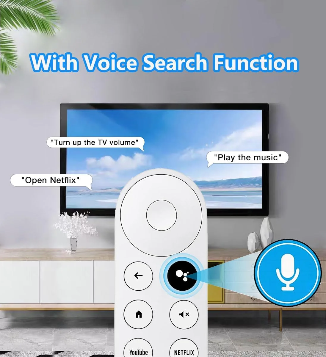 ریموت کنترل جایگزین برای Google Chromecast 4k Snow/HD TV، ریموت کنترل برای G9N9N، GA01409-US، GA01920-US، GA01919-US، GA01923-US، GA02463