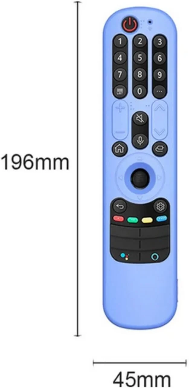 محافظ سیلیکونی کنترل جادویی ال‌جی مدل SKEIDO مناسب برای AN-MR21GC AN-MR21GA AN-MR21N، ضد ضربه و ضد لغزش (آبی)