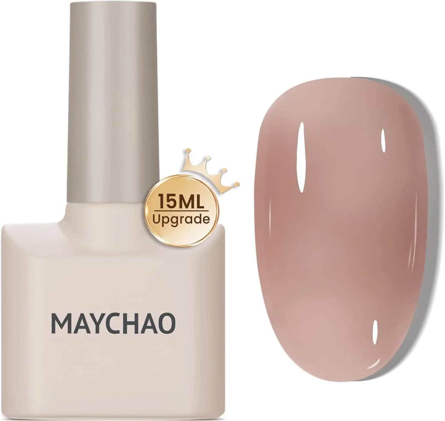 لاک ژل ناخن ژله ای MAYCHAO - لاک ژل صورتی ژله ای 15 میلی لیتری، لاک ناخن صورتی شفاف UV LED برای مانیکور DIY، هنر ناخن سالن خانگی لاک ژل ناخن ژله ای MAYCHAO - لاک ژل صورتی ژله ای 15 میلی لیتری، لاک ناخن صورتی شفاف UV LED برای مانیکور DIY، هنر ناخن سالن خانگی