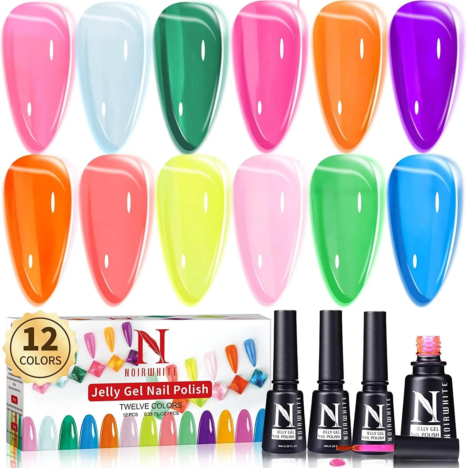 لاک ژل کریستالی ژله ای جنریک، لاک ژل یو وی صورتی کالباسی نعنایی آبی کاراملی سبز شفاف طبیعی کلاسیک نئونی، کیت لاک ژل 12 عددی برای شروع طراحی ناخن لاک ژل کریستالی ژله ای جنریک، لاک ژل یو وی صورتی کالباسی نعنایی آبی کاراملی سبز شفاف طبیعی کلاسیک نئونی، کیت لاک ژل 12 عددی برای شروع طراحی ناخن