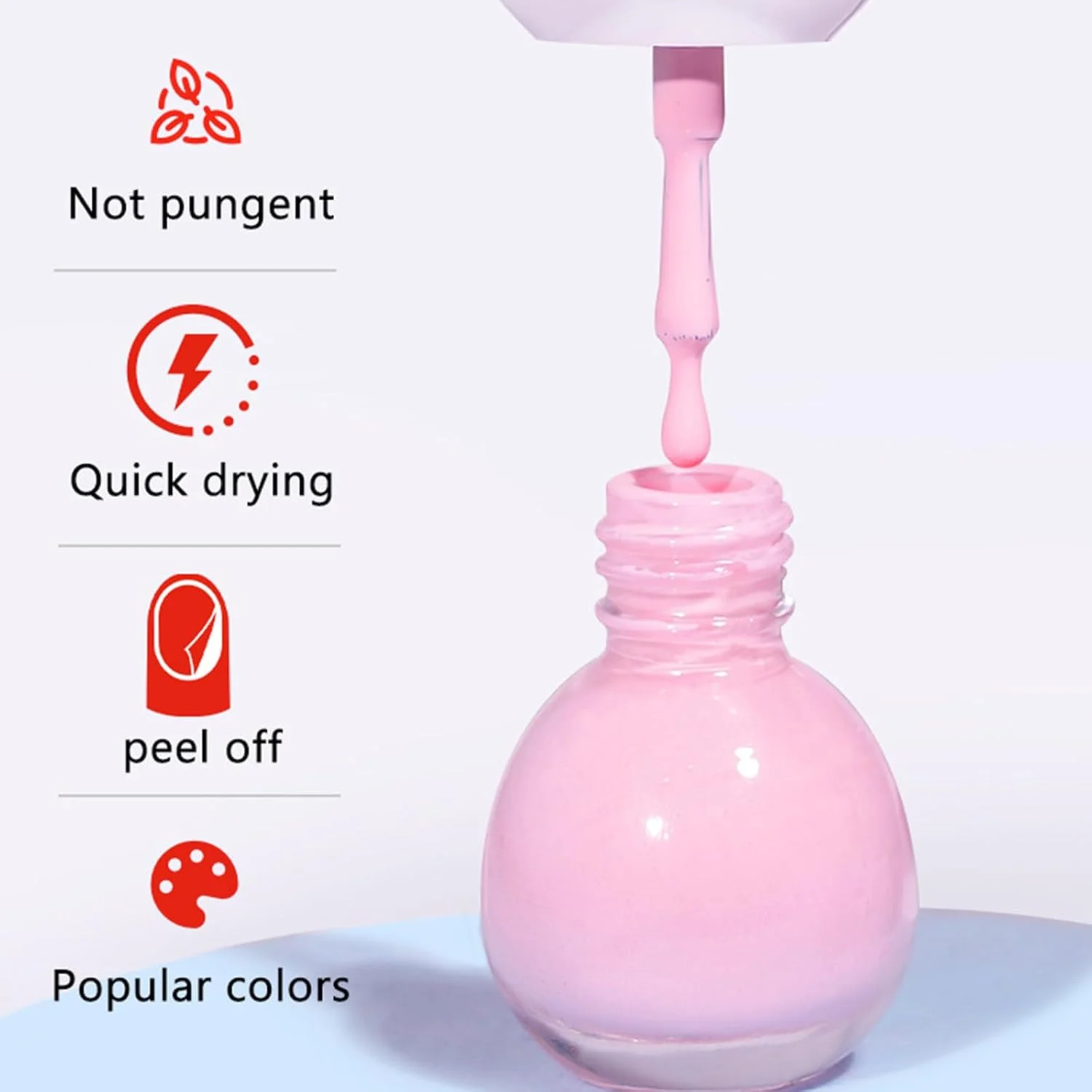 ست لاک ناخن رنگارنگ برای دختران کودک، کیت لاک ناخن 6 رنگ ماکارون، کیت لاک ناخن کودکان بر پایه آب و قابل جدا شدن، غیر سمی، خشک شدن سریع، ایده هدیه تولد برای کودکان