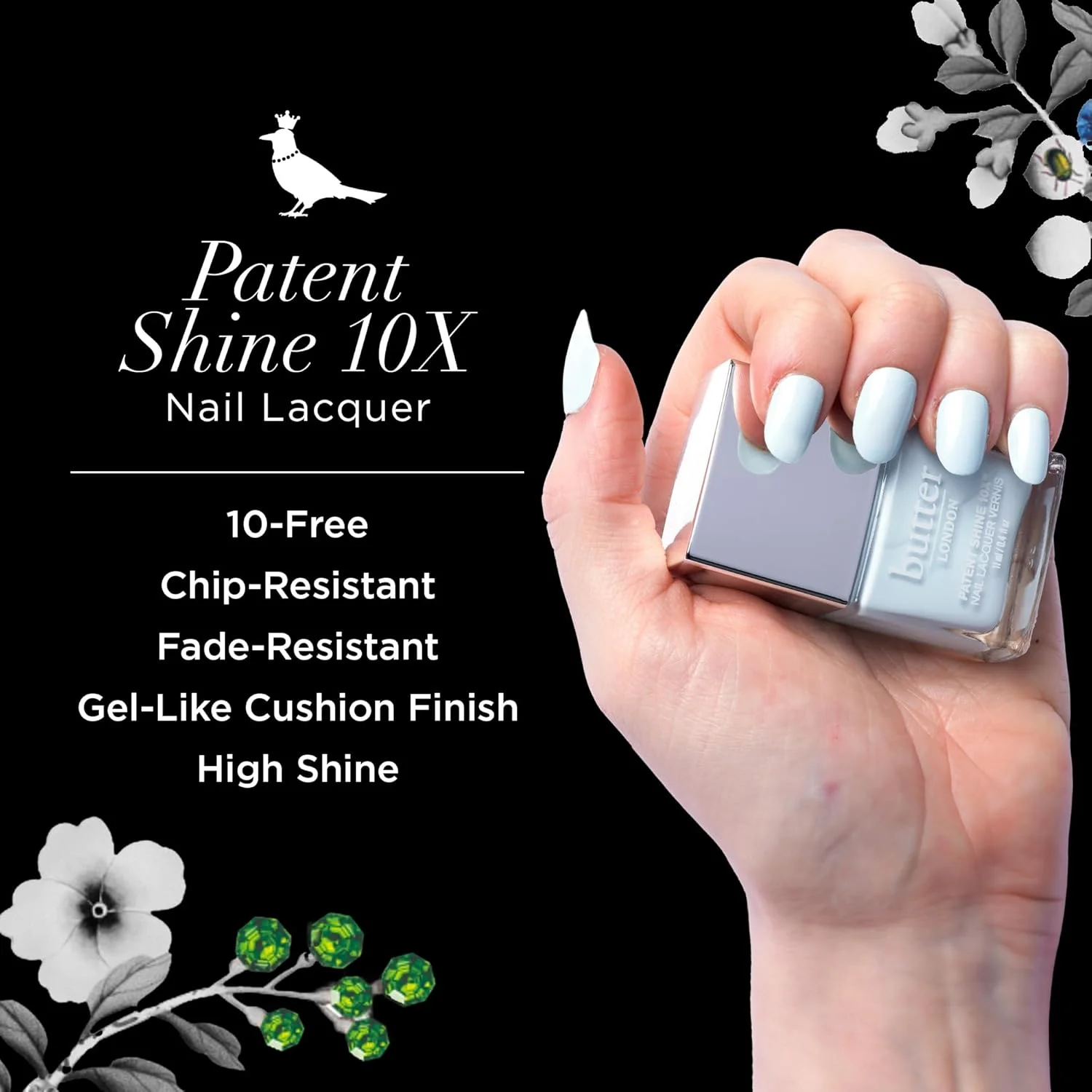 لاک ناخن براق 10X باتر لندن، بافت ژل مانند، فرمول مقاوم در برابر لب پر شدن، فرمول 10-Free، بدون تست حیوانی، فناوری پلیمر، Candy Floss لاک ناخن براق 10X باتر لندن، بافت ژل مانند، فرمول مقاوم در برابر لب پر شدن، فرمول 10-Free، بدون تست حیوانی، فناوری پلیمر، Candy Floss