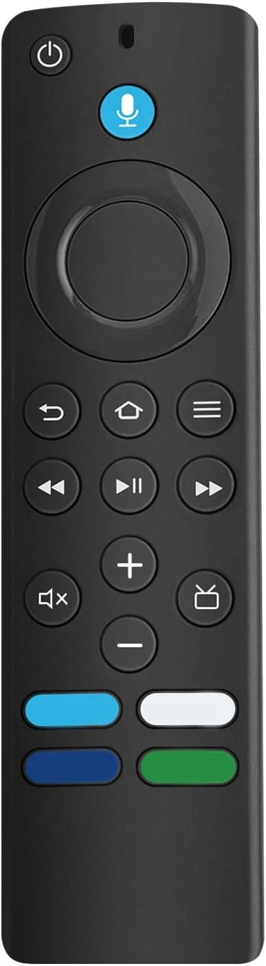 ریموت صوتی جایگزین RHINMOFOS L5B83G (نسل سوم) برای تلویزیون های هوشمند فایر استیک (نسل دوم، نسل سوم، لایت، 4K)، برای تلویزیون های هوشمند کیوب (نسل اول و دوم)، برای تلویزیون های AMZ (نسل سوم، طراحی آویز)