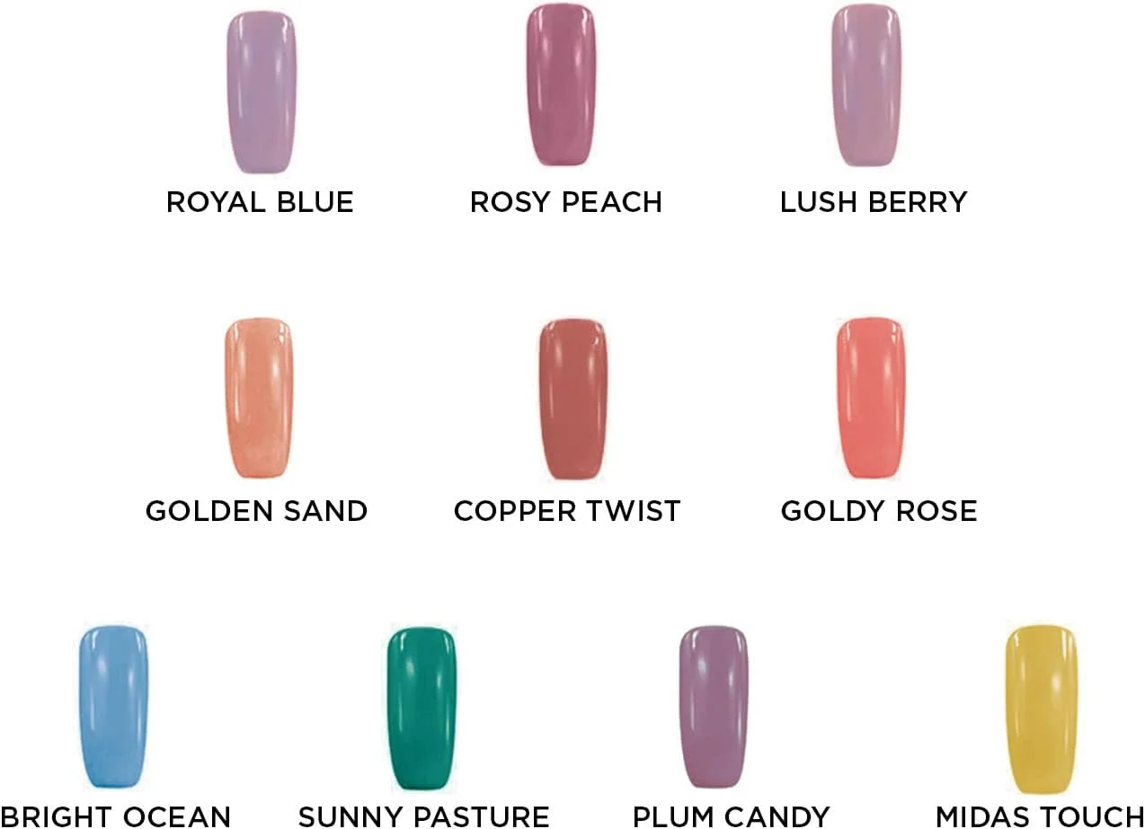 سی پی ترندیز - ست لاک ناخن 10 عددی - دوتایی های رنگی (بسته شماره 5) - روکش براق، ماندگاری طولانی، درخشش بالا و لاک ناخن خشک شونده سریع برای زنان/دختران سی پی ترندیز - ست لاک ناخن 10 عددی - دوتایی های رنگی (بسته شماره 5) - روکش براق، ماندگاری طولانی، درخشش بالا و لاک ناخن خشک شونده سریع برای زنان/دختران