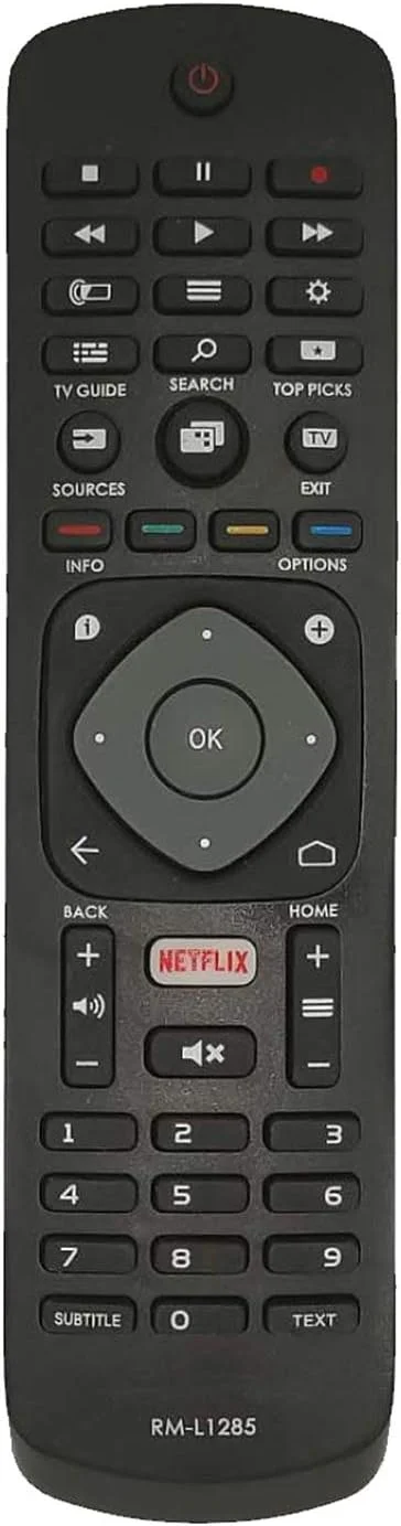 ریموت کنترل جایگزین جدید با دکمه های نتفلیکس مناسب برای تلویزیون هوشمند فیلیپس، بدون نیاز به تنظیمات، ریموت کنترل جهانی فیلیپس مدل های 50PFL5601/F7 65PFL5602/F7 55PFL5602/F7 50PFL5602/F7 43PFL5602/F7