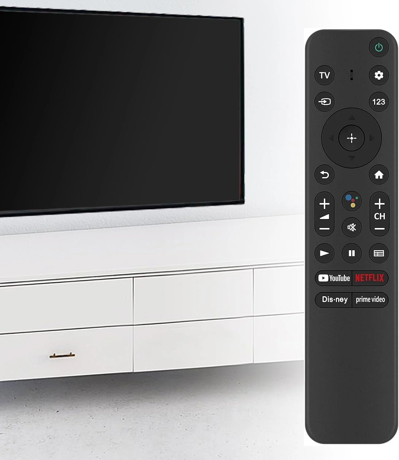 ریموت کنترل جایگزین برای تلویزیون های سونی - سازگار با مدل های تلویزیون هوشمند LED LCD سونی براویا - ریموت مادون قرمز - بدون نیاز به تنظیم