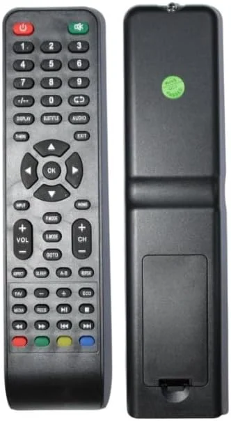ریموت کنترل جایگزین سازگار با تلویزیون هوشمند ال ای دی ال سی دی ایمپکس (لطفاً تصویر را با ریموت قدیمی خود مطابقت دهید) - مشکی