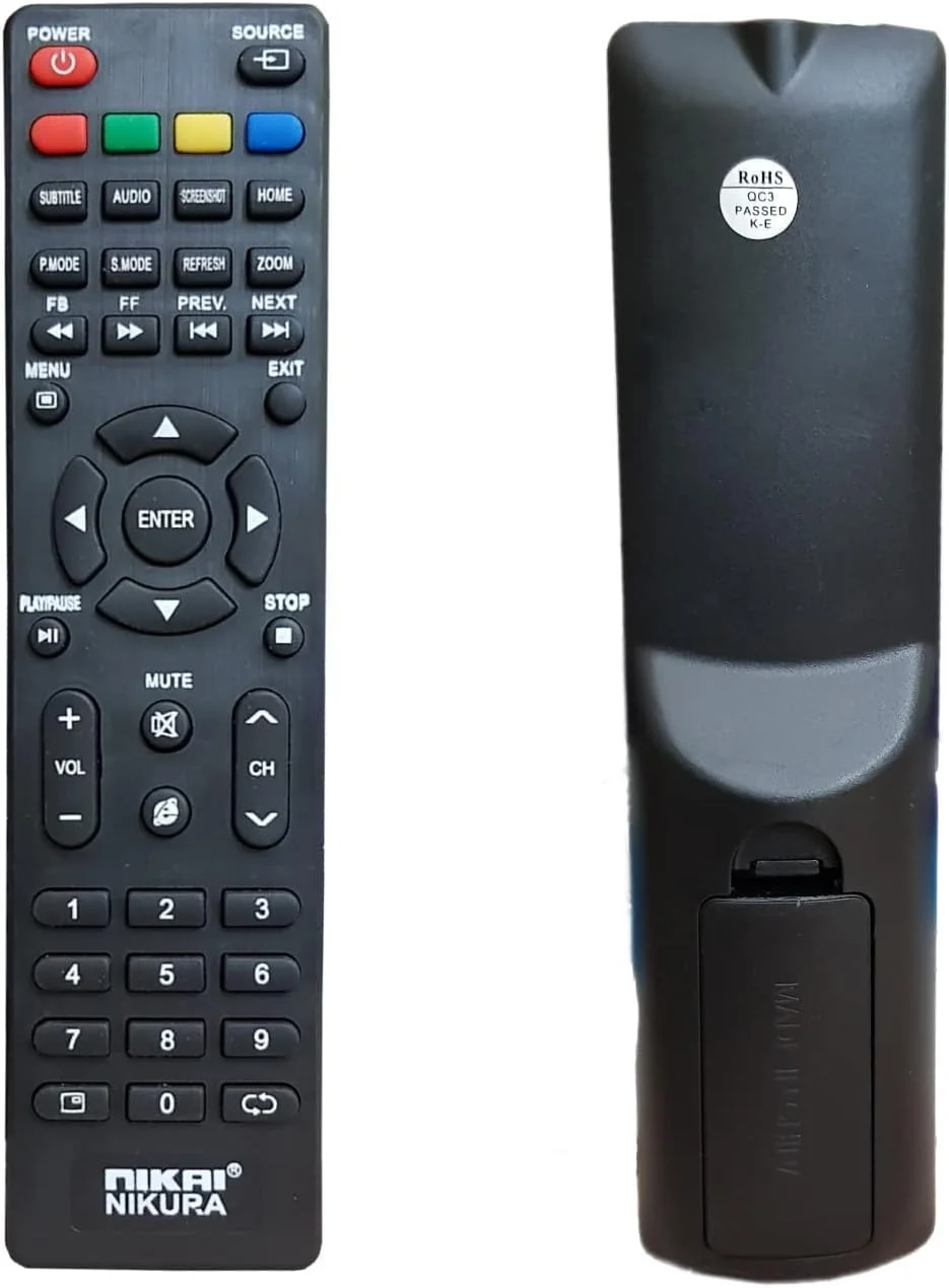 ریموت کنترل جایگزین سازگار با تلویزیون های هوشمند ال سی دی و ال ای دی آیکون، نیکای و جیپاس