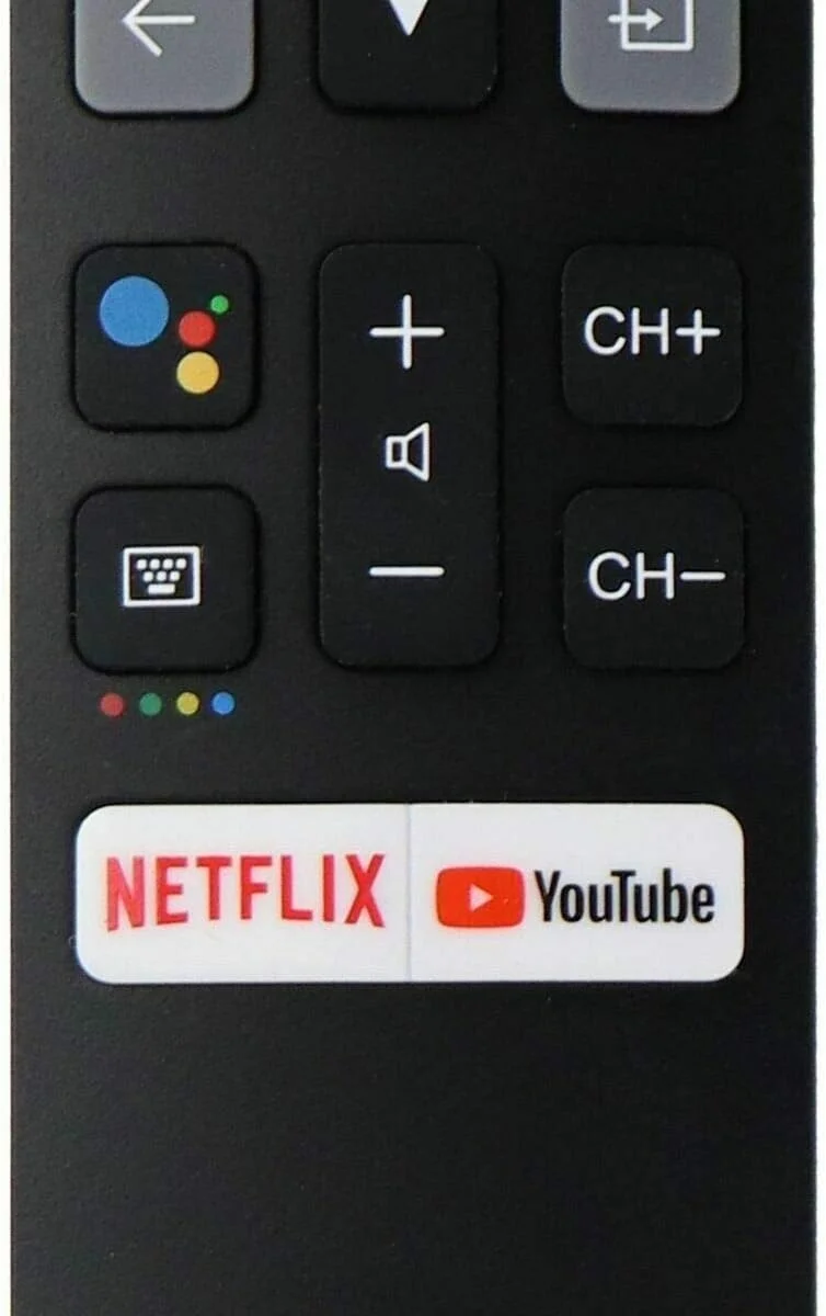 ریموت کنترل جایگزین AWH OEM برای تلویزیون TCL مدل RC802V FNR1 با کلیدهای میانبر نتفلیکس و یوتیوب، سازگار با مدل‌های 32S6500A 65P8S 65P8 55P8S 55P8 55EP680