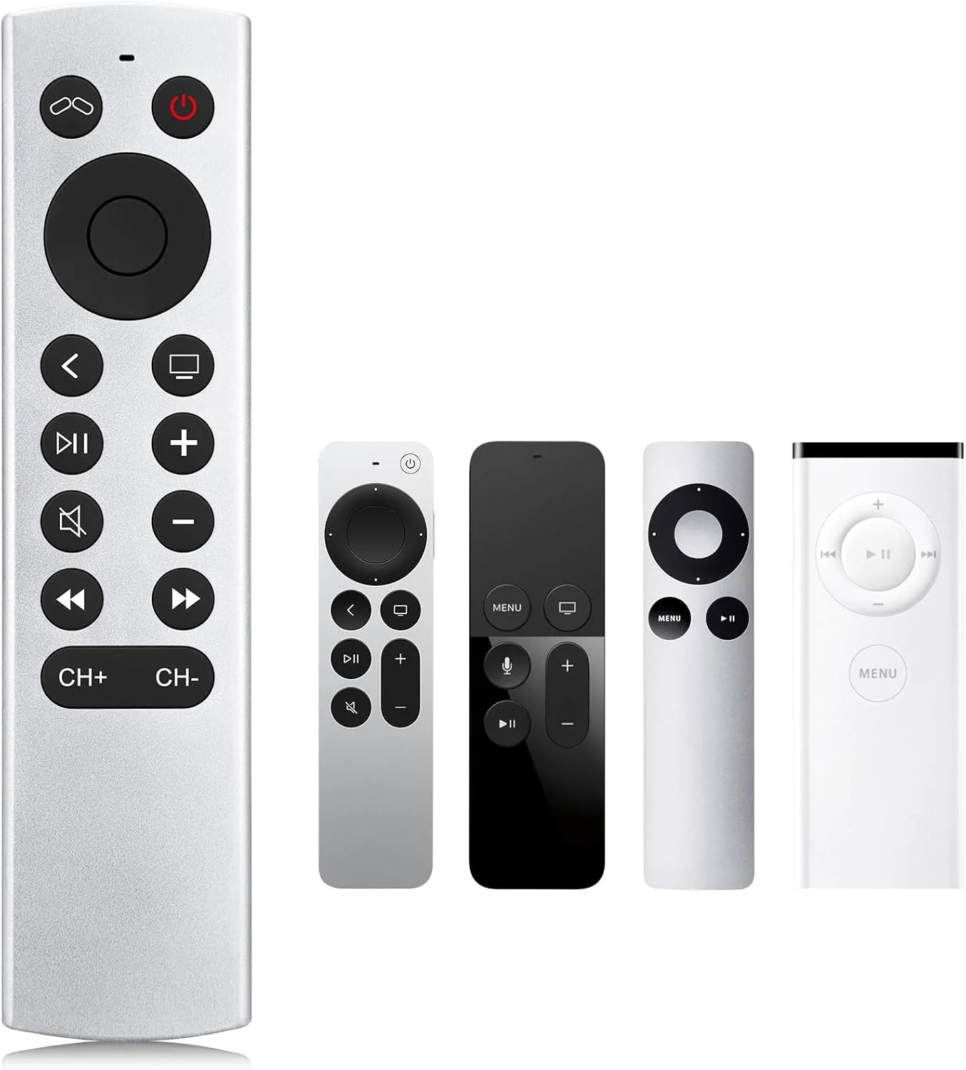 ریموت کنترل جایگزین برای Apple-TV-Remote، ریموت کنترل برای Apple 4K/HD (بدون Siri و صدا)