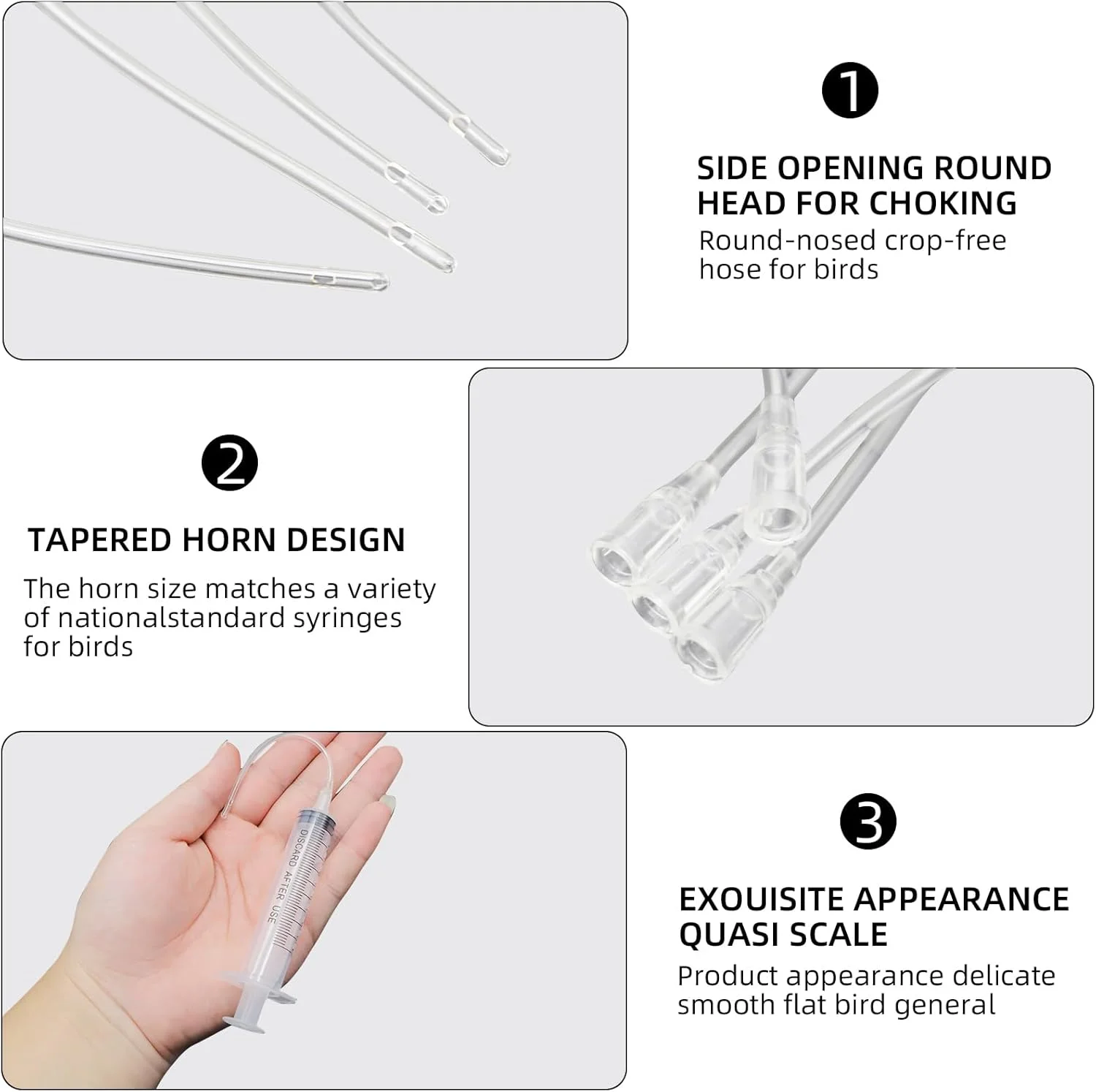 سرنگ 10 میلی لیتری با 10 عدد شلنگ، ست غذادهی پرندگان جوان، سرنگ با شلنگ، لوازم جانبی کبوتر، لوازم طوطی پرندگان نوزاد، ابزار تغذیه دستی، برای تغذیه آب، پرندگان شیری، طوطی ها، کوچک