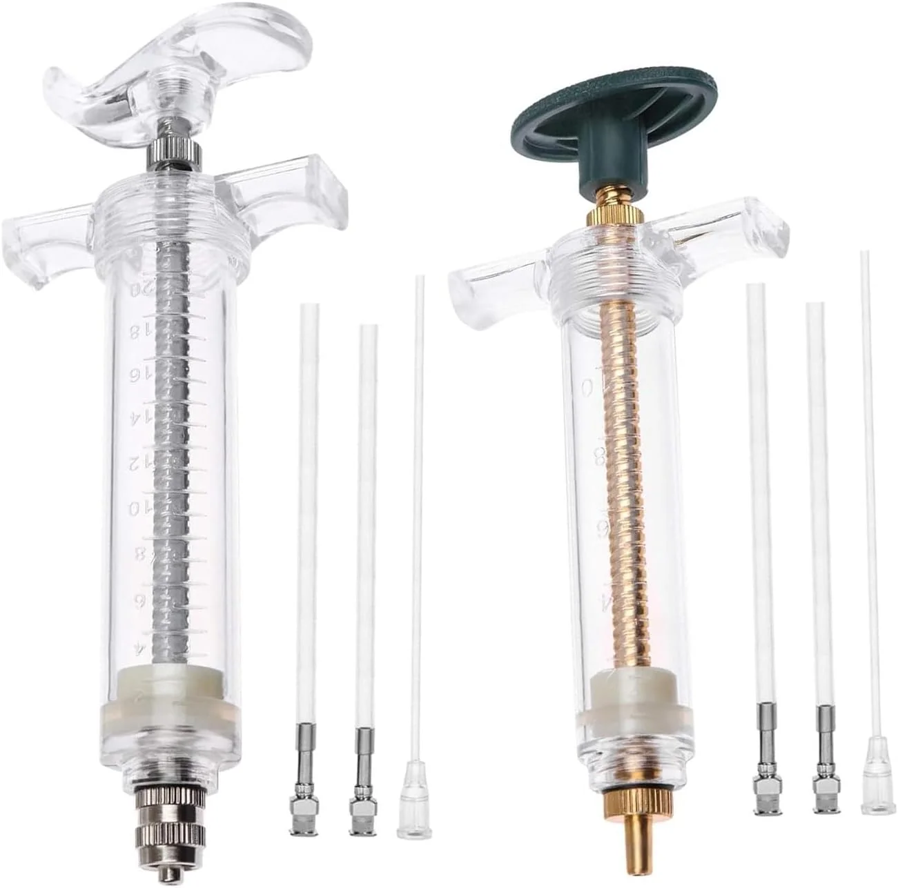 Supkeyer 2 ست سرنگ تغذیه دستی 20 میلی لیتری و 10 میلی لیتری برای پرندگان، لوله های تغذیه مورد استفاده برای تغذیه شیر یا داروی طوطی پرنده بیمار خانگی