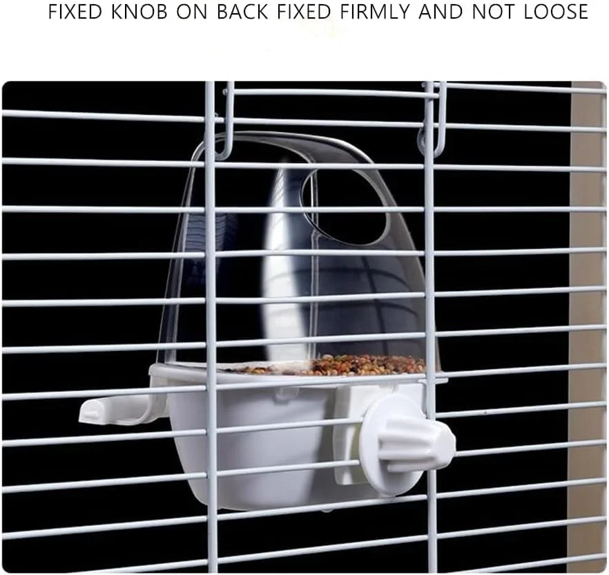 ظرف غذای پرنده Tazweeq، قفس پرنده ظرف آب و غذا آویز پلاستیکی جعبه تغذیه غذا قفس طوطی لوازم جانبی قفس، برای پرندگان کوچک طوطی عروس هلندی و مرغ عشق، سفید ظرف غذای پرنده Tazweeq، قفس پرنده ظرف آب و غذا آویز پلاستیکی جعبه تغذیه غذا قفس طوطی لوازم جانبی قفس، برای پرندگان کوچک طوطی عروس هلندی و مرغ عشق، سفید