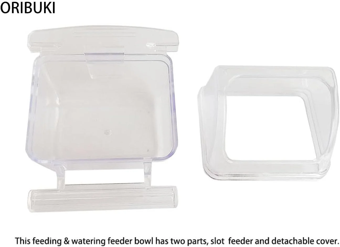 بسته چهارتایی ظرف غذای پرنده Tazweeq، مناسب قفس، بدون ریخت و پاش، کاسه غذای طوطی برزیلی، دارای پوشش، ظرف آب آویز شفاف برای طوطی، فنجان نشیمنگاه، ظرف آب، ظروف دانه، فنجان قفس، جایگزین کاسه های غذا