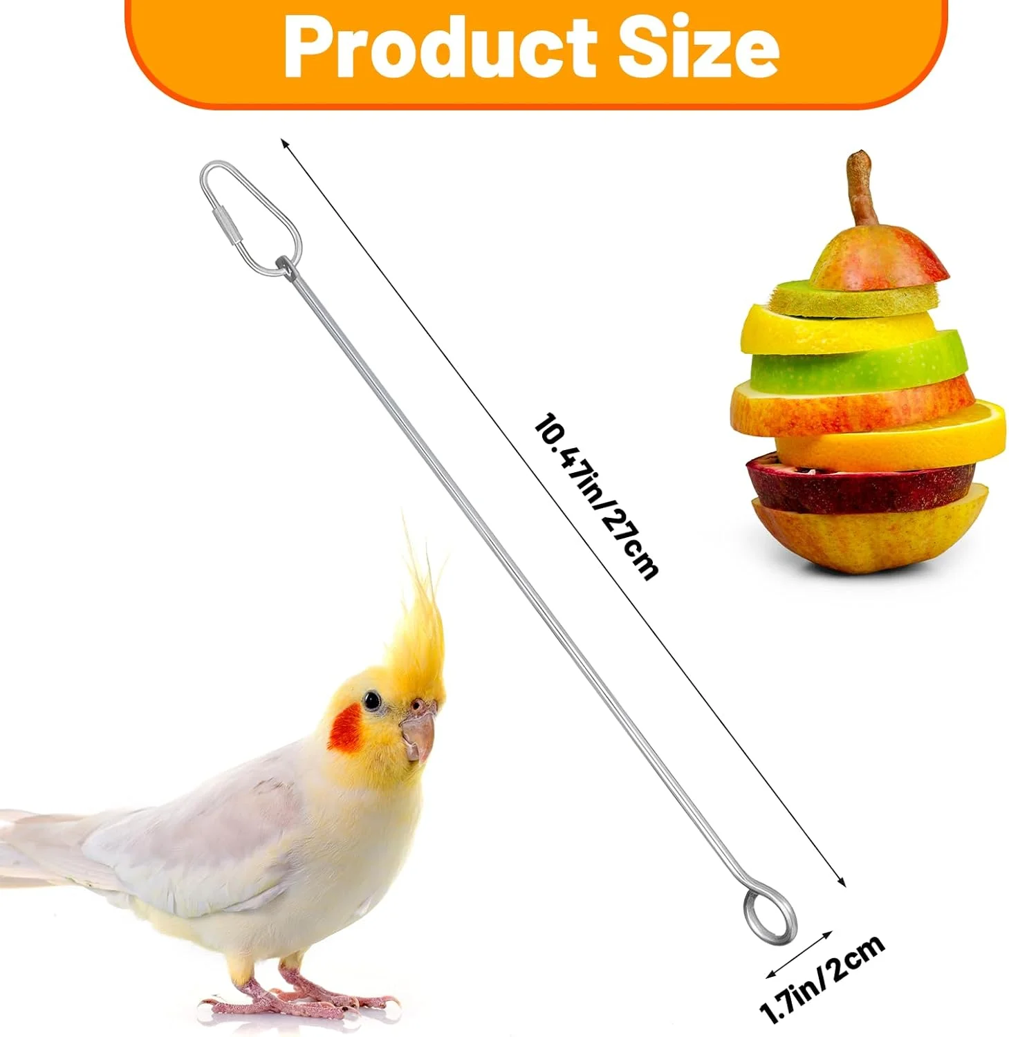 3 عدد نگهدارنده غذا قفس پرنده، سیخ غذا پرنده، استیل ضد زنگ، میوه طوطی، نگهدارنده چوب سبزیجات، قفس پرندگان، اسباب بازی تغذیه، میله آویزان، اسباب بازی جونده، تغذیه کننده آهسته برای مرغ عشق، باجریگار، ماکائو 3 عدد نگهدارنده غذا قفس پرنده، سیخ غذا پرنده، استیل ضد زنگ، میوه طوطی، نگهدارنده چوب سبزیجات، قفس پرندگان، اسباب بازی تغذیه، میله آویزان، اسباب بازی جونده، تغذیه کننده آهسته برای مرغ عشق، باجریگار، ماکائو