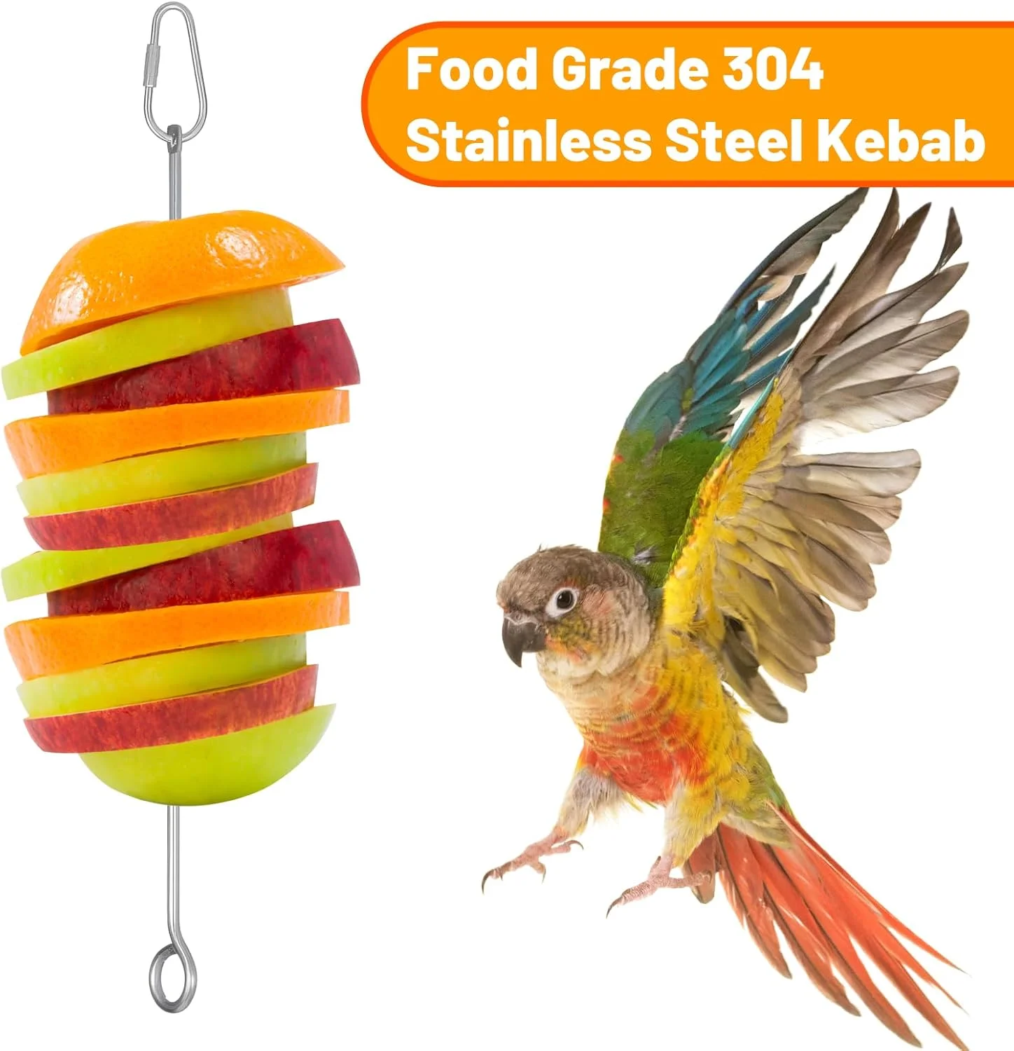 3 عدد نگهدارنده غذا قفس پرنده، سیخ غذا پرنده، استیل ضد زنگ، میوه طوطی، نگهدارنده چوب سبزیجات، قفس پرندگان، اسباب بازی تغذیه، میله آویزان، اسباب بازی جونده، تغذیه کننده آهسته برای مرغ عشق، باجریگار، ماکائو 3 عدد نگهدارنده غذا قفس پرنده، سیخ غذا پرنده، استیل ضد زنگ، میوه طوطی، نگهدارنده چوب سبزیجات، قفس پرندگان، اسباب بازی تغذیه، میله آویزان، اسباب بازی جونده، تغذیه کننده آهسته برای مرغ عشق، باجریگار، ماکائو