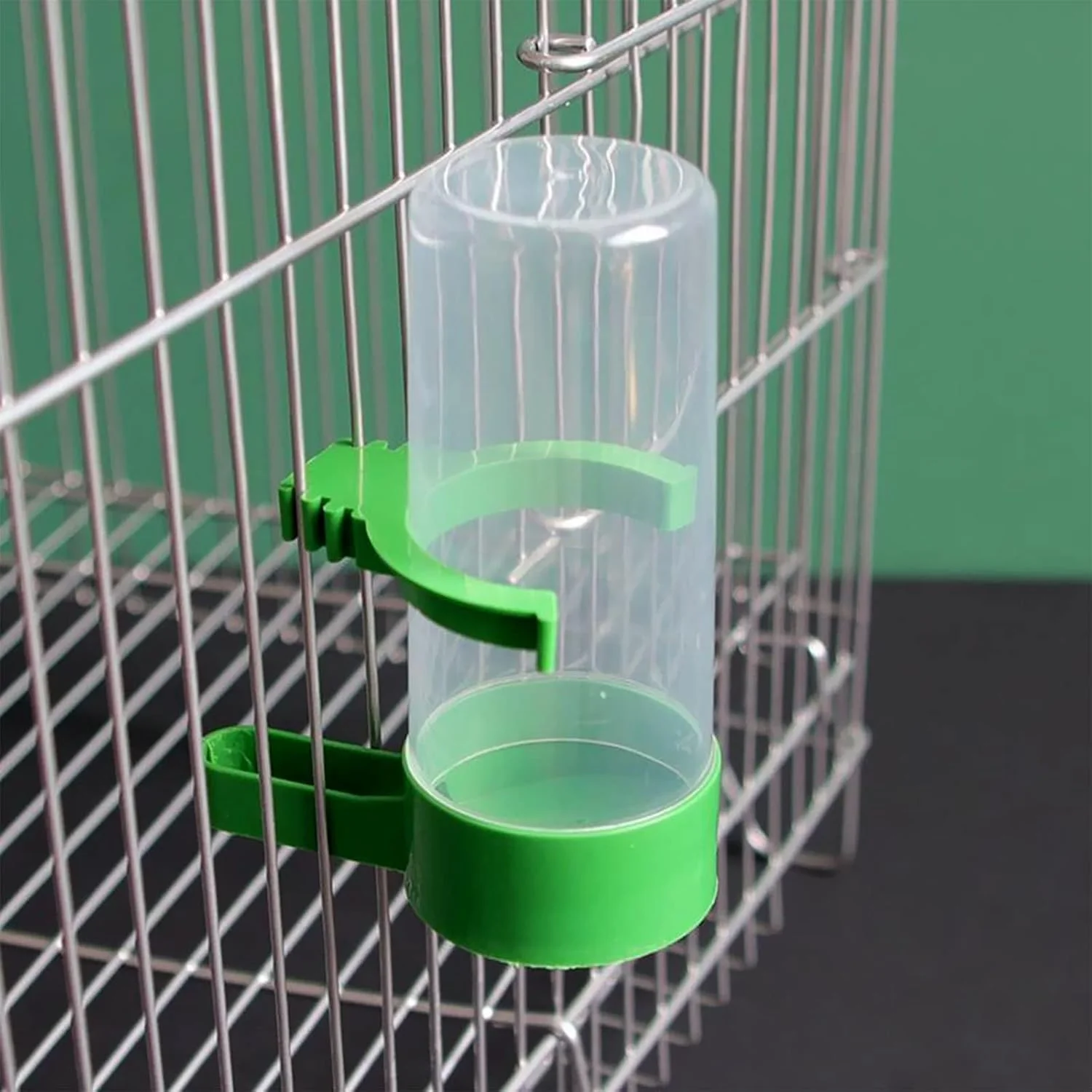 سیسی 2 عدد آبخوری و دانخوری اتوماتیک پرنده، لوازم جانبی قفس پرنده آویز برای طوطی، مرغ عشق، عروس هلندی، مرغ مینا (60 میلی لیتر)