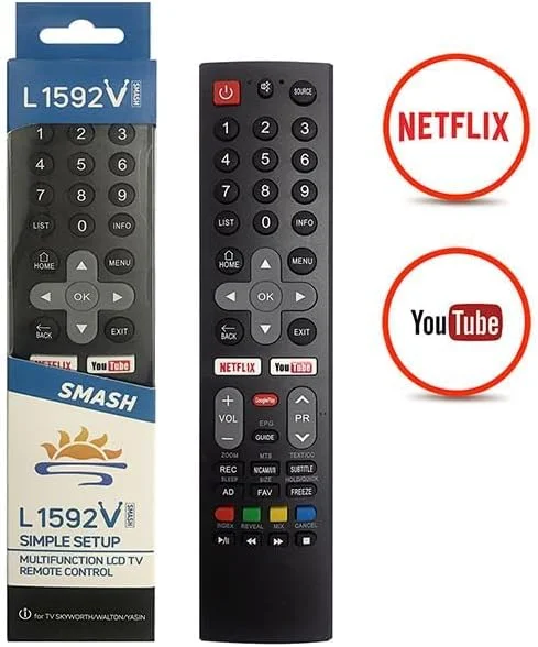 ریموت کنترل جایگزین Neo Classic مدل L1592V سازگار با تلویزیون Skyworth