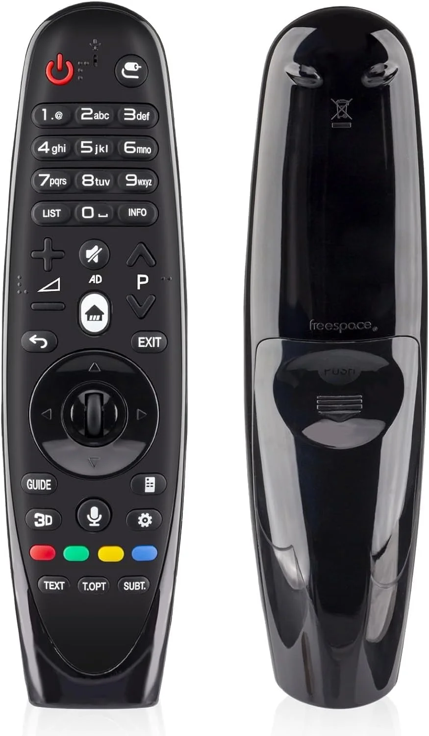 ریموت کنترل جادویی جایگزین، ریموت کنترل تلویزیون جهانی با کنترل صوتی، مشکی ریموت کنترل جادویی جایگزین، ریموت کنترل تلویزیون جهانی با کنترل صوتی، مشکی