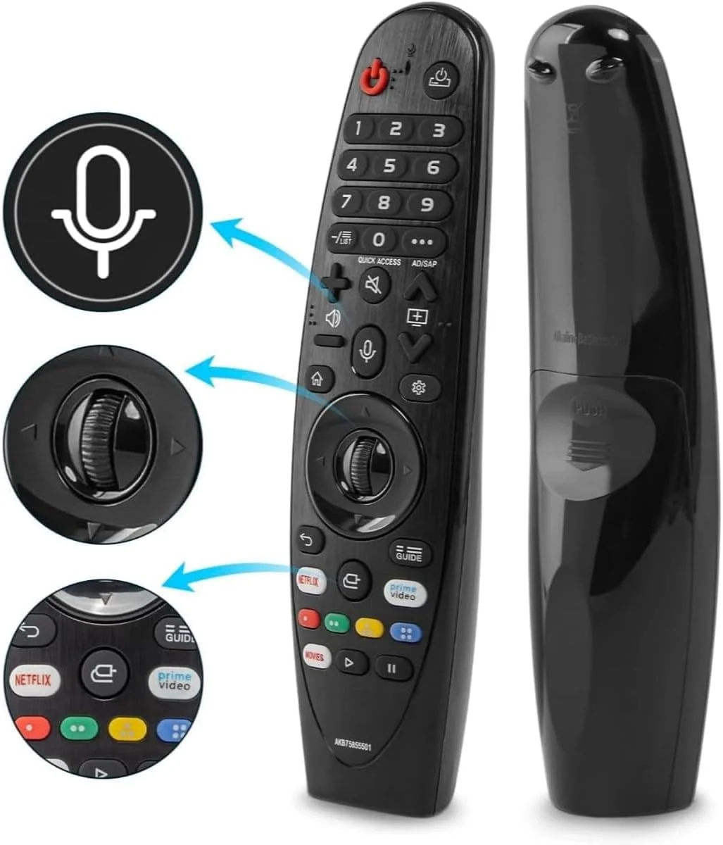 ریموت کنترل جادویی – کنترل صوتی، مسیریابی با نشانگر جادویی، جایگزینی یکپارچه تلویزیون هوشمند، رفع مشکل ریموت های گم شده یا خراب، مناسب برای سرگرمی خانگی – سازگاری جهانی