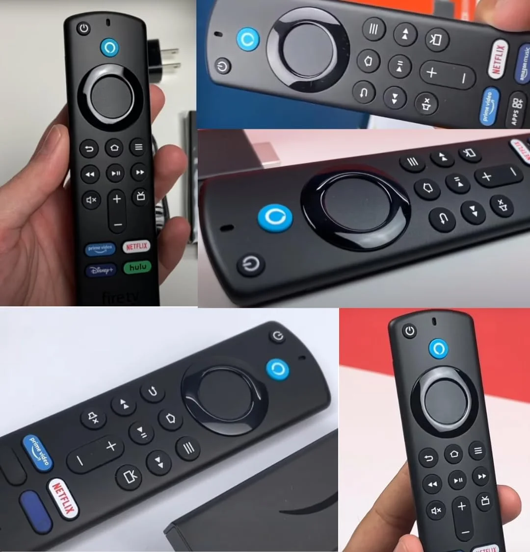 ریموت کنترل جایگزین LXSDDJYJ برای فایر استیک نسل 2، نسل 3، لایت، 4K، 4K MAX کیوب نسل 1، نسل 2، نسل 3، فایر نسل 3 طراحی آویز با کنترل صدا 9.22