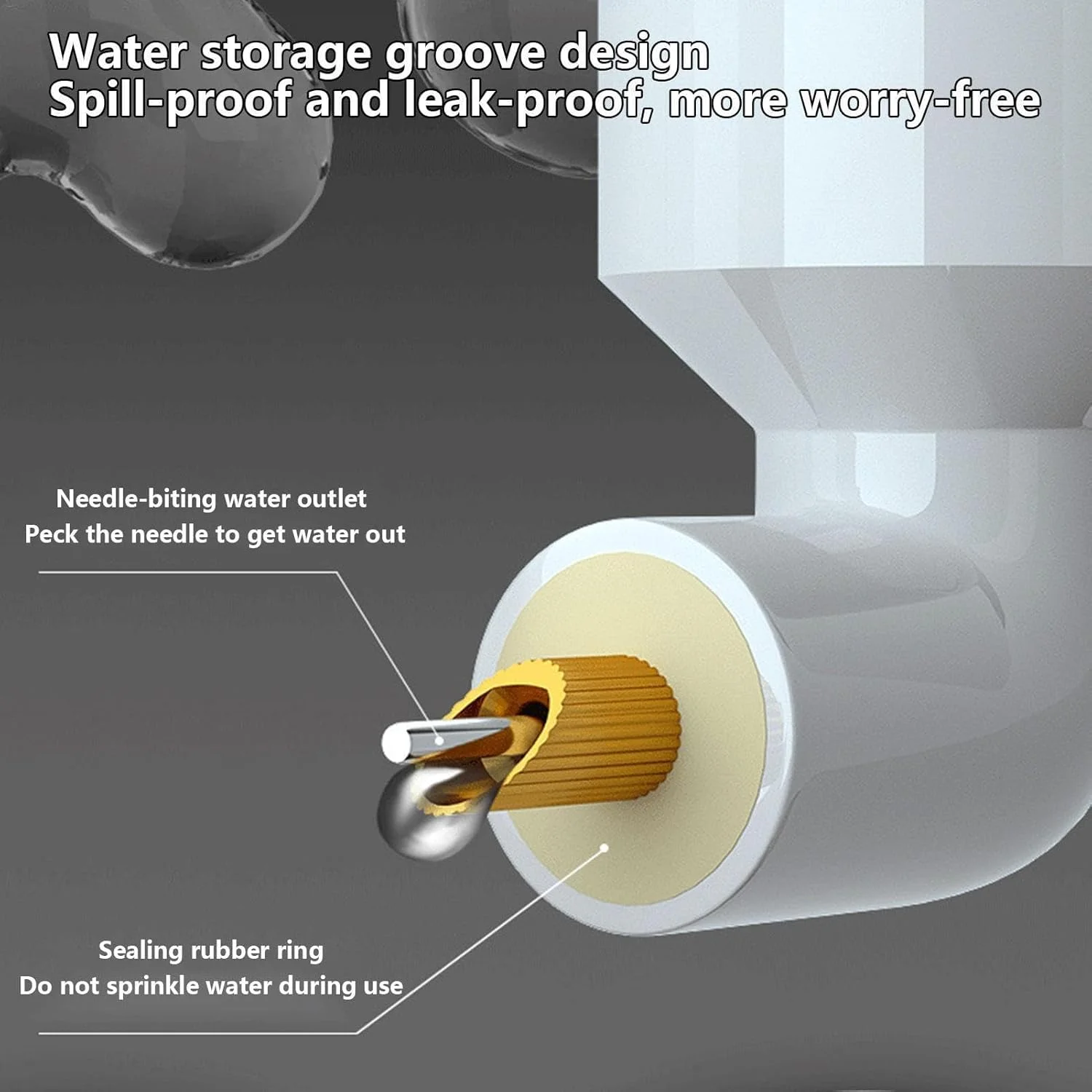 مجموعه آبخوری و دانخوری پرندگان پوچن [1+1]، آبسردکن و دانخوری طوطی برزیلی برای قفس، دستگاه نوشیدنی خودکار برای مرغ عشق، عروس هلندی، مرغ مینا، قناری، فنچ - 300 میلی لیتر (سفید، 300 میلی لیتر)