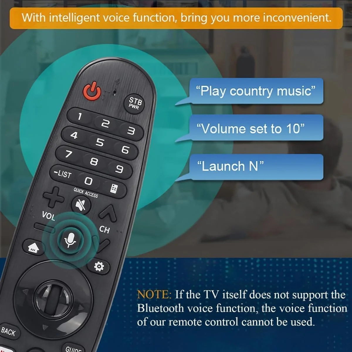 ریموت کنترل جادویی – کنترل صوتی، مسیریابی با نشانگر جادویی، جایگزینی یکپارچه تلویزیون هوشمند، رفع مشکل ریموت های گم شده یا خراب، مناسب برای سرگرمی خانگی – سازگاری جهانی