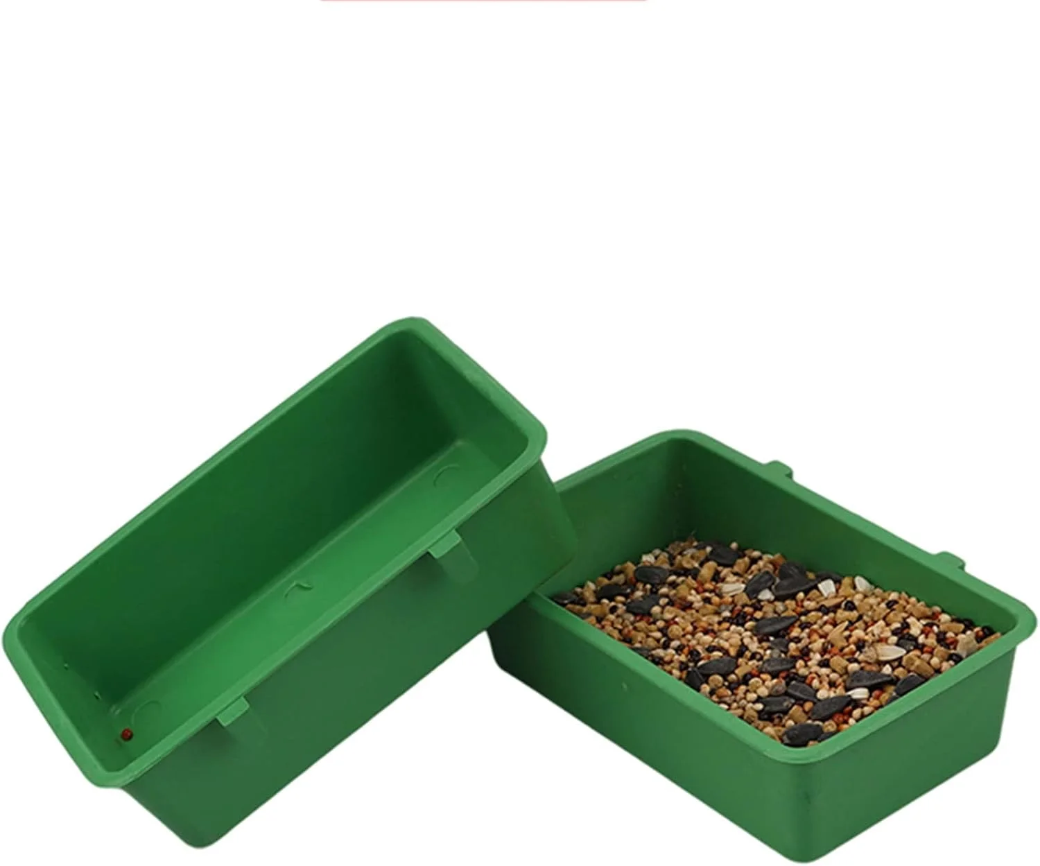 فنجان آب مرغ QIANZHENGHUA با قلاب، کاسه غذای آویز قفس برای کبوتر، اردک، قمری، خرگوش، تمیز کردن آسان، حمام پرنده