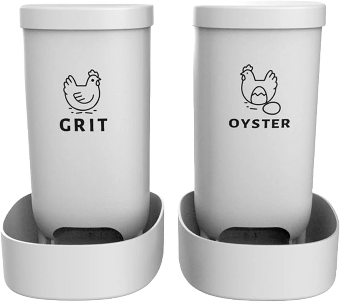 خوراک دهنده طیور برای مرغ - پخش کننده خوراک مرغ 2 تکه، خوراک دهنده اردک - جعبه تغذیه ضد آب، لوازم جانبی قفس برای خرگوش، بوقلمون، اردک، پرندگان، نگهدارندگان، صاحبان، حصار داخلی و خارجی