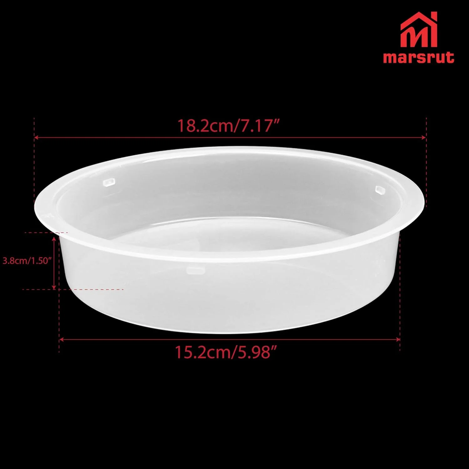 سینی دانه پرنده 4 عددی، 18x4 سانتی متر لوازم جانبی پلاستیکی ایستگاه تغذیه حمام پرنده (سفید)