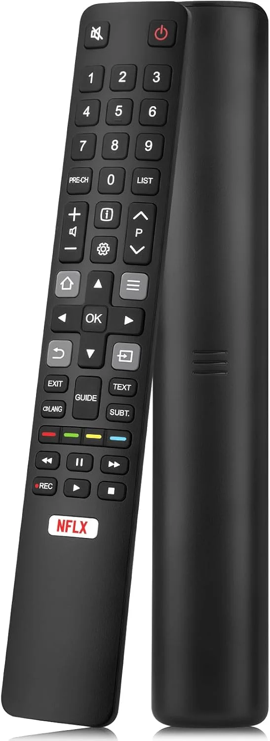 کنترل از راه دور جهانی LOUTOC برای تلویزیون های هوشمند TCL جایگزین برای تلویزیون های اندروید/گوگل TCL