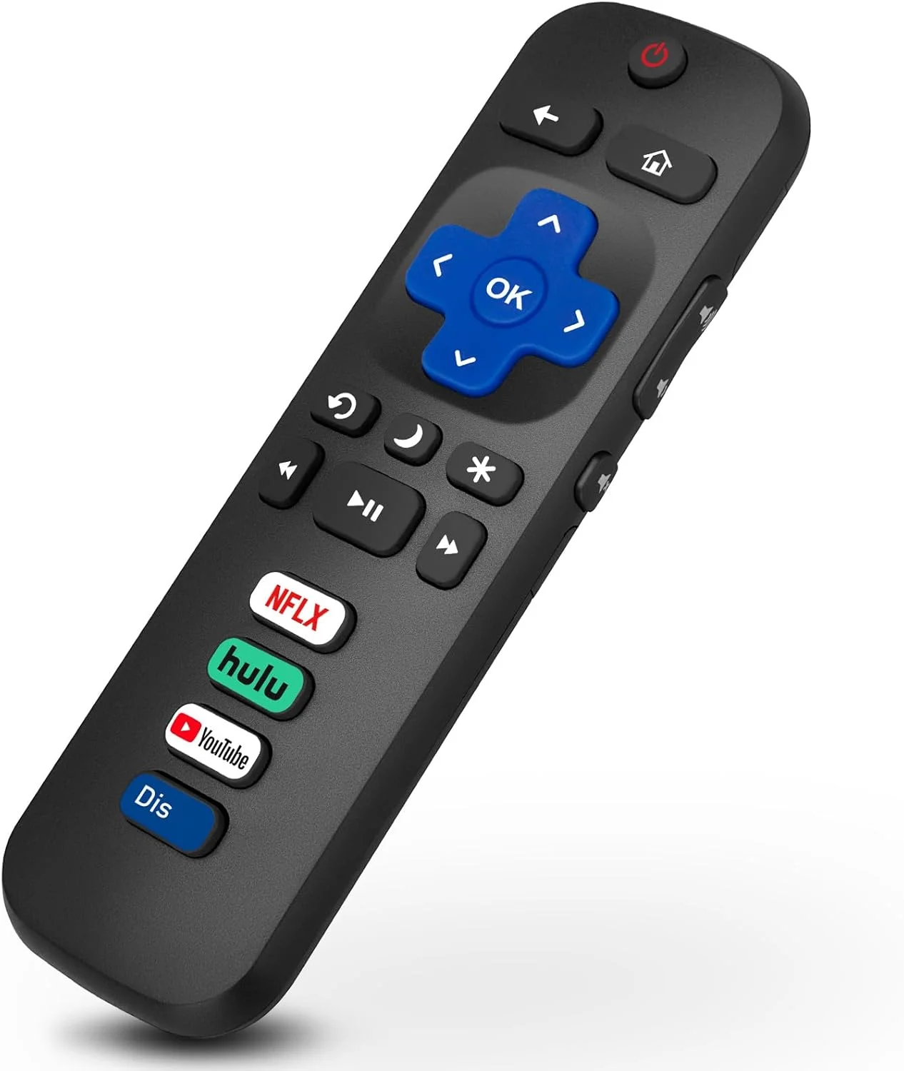 ریموت کنترل جایگزین یونیورسال LOUTOC RC280 RC282 سازگار با تلویزیون های TCL-Roku، سازگار با تلویزیون های Roku Hisense، Philips، ONN، Hitachi، Element، Haier، LG، Sanyo، JVC