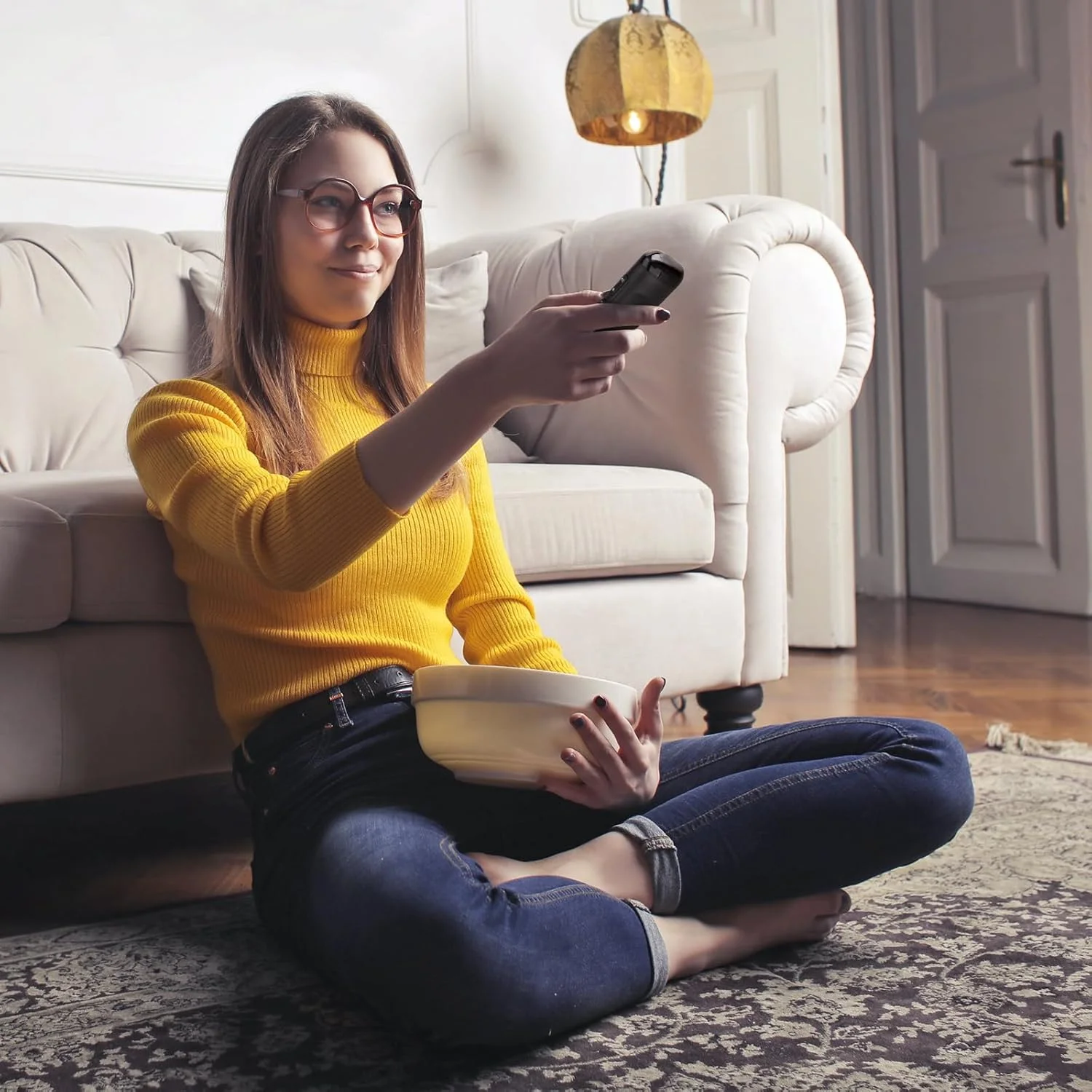 ریموت کنترل جایگزین یونیورسال LOUTOC RC280 RC282 سازگار با تلویزیون های TCL-Roku، سازگار با تلویزیون های Roku Hisense، Philips، ONN، Hitachi، Element، Haier، LG، Sanyo، JVC