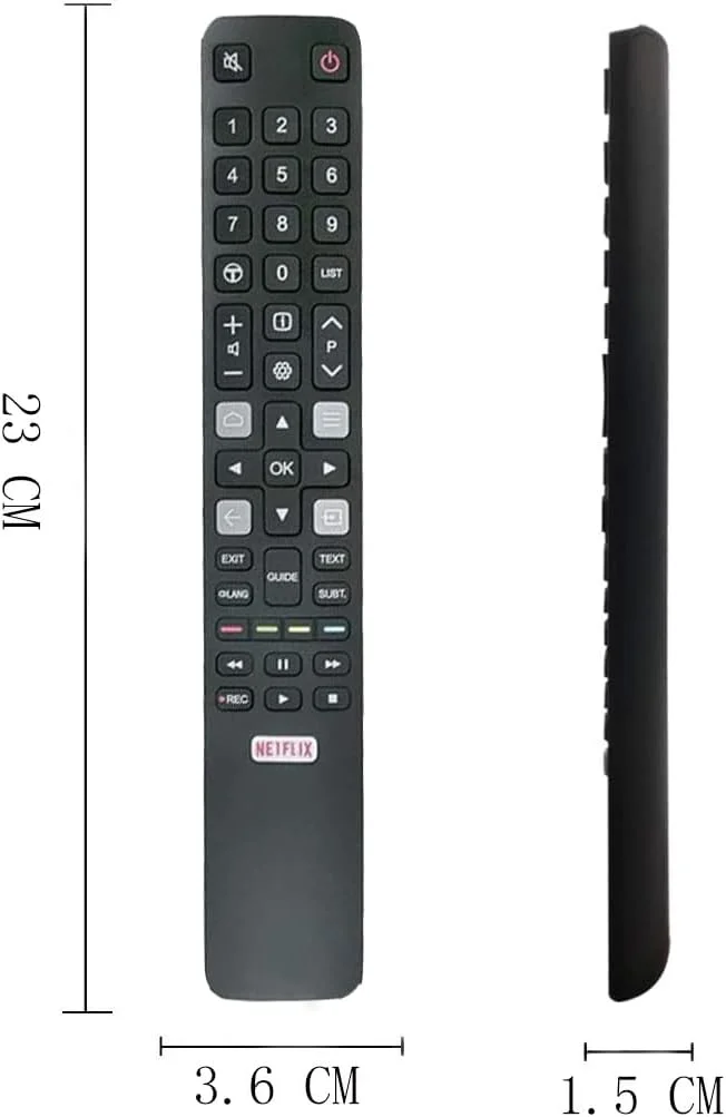 ریموت کنترل جایگزین LMZMYTX مدل RC802N برای تلویزیون هوشمند TCL مناسب برای تلویزیون هوشمند TCL