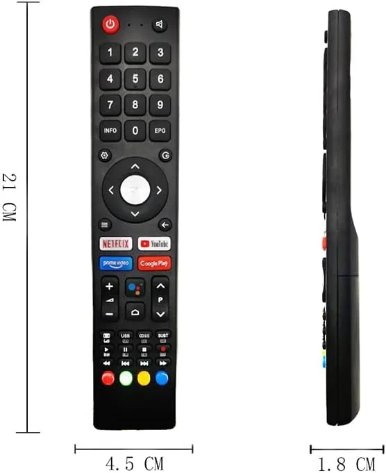 ریموت کنترل جایگزین LMZMYTX مدل GCBLTV02ADBBT برای تلویزیون های Saba Changhong ChiQ سازگار با مدل های SA32S67A9 L32H7A SA40S67A9 L43H7S SA43K67A9 U50H7A U55H7S U58H7S