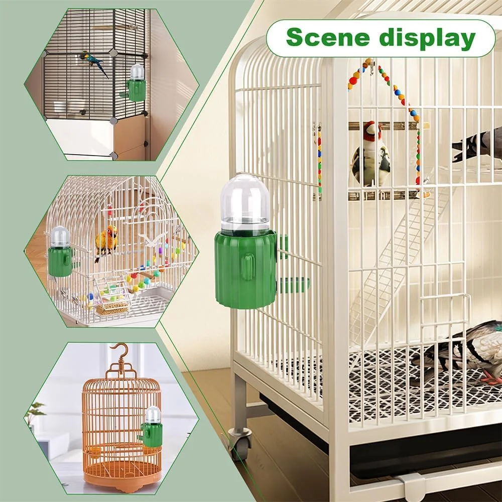 آبخوری اتوماتیک قفس پرنده PINKE، ست ظرف غذای حیوانات خانگی برای قفس، آبخوری بدون چکه کاکتوسی برای مرغ عشق، عروس هلندی، باجی و پرندگان کوچک، کاسه غذا و آبخوری ثقلی آبخوری اتوماتیک قفس پرنده PINKE، ست ظرف غذای حیوانات خانگی برای قفس، آبخوری بدون چکه کاکتوسی برای مرغ عشق، عروس هلندی، باجی و پرندگان کوچک، کاسه غذا و آبخوری ثقلی