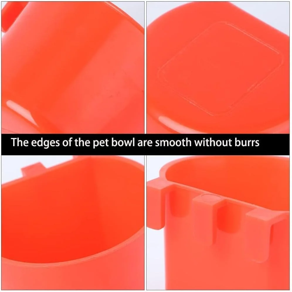 پاپوریچ بسته 10 عددی فنجان تغذیه قفس پرنده، کاسه دانه مرغ، ظروف غذای آویز طوطی، فیدر و آبخوری، فنجان لانه برای کبوتر، بلدرچین، مرغ عشق، خرگوش، طیور