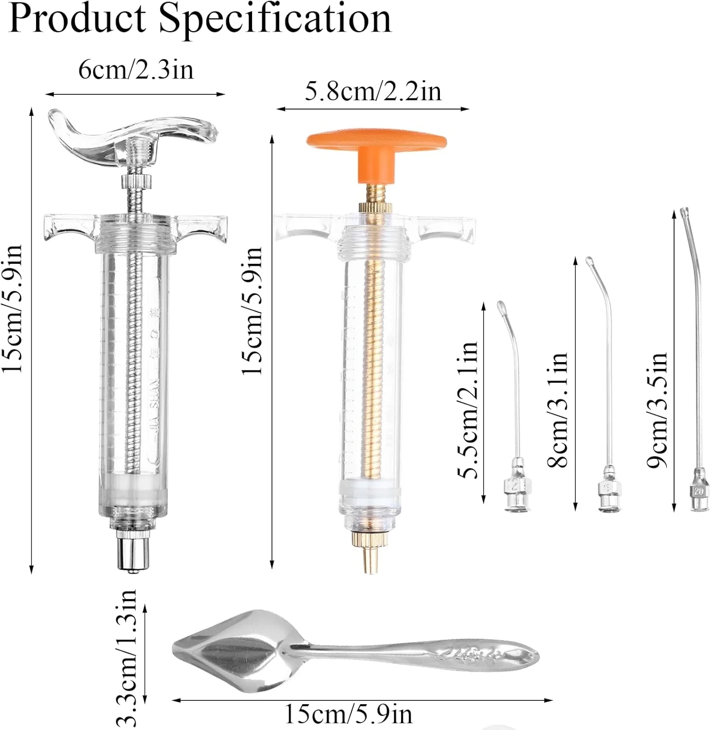 مجموعه 7 عددی سرنگ و لوله تغذیه پرندگان اوبانگونگ به همراه قاشق تغذیه، مناسب برای تغذیه دستی پرندگان بیمار، طوطی، شیر و دارو، 20 میلی لیتر، 10 میلی لیتر