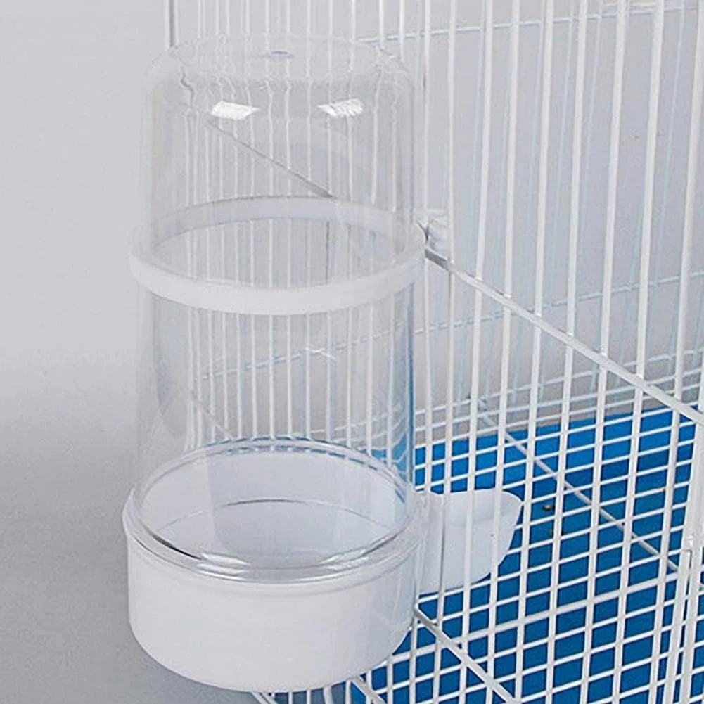 مجموعه 2 عددی آبخوری و دانخوری اتوماتیک پرندگان MISTHO، ظرف غذای شفاف، مناسب قفس طوطی، مرغ عشق، عروس هلندی، فنچ، قناری و همستر