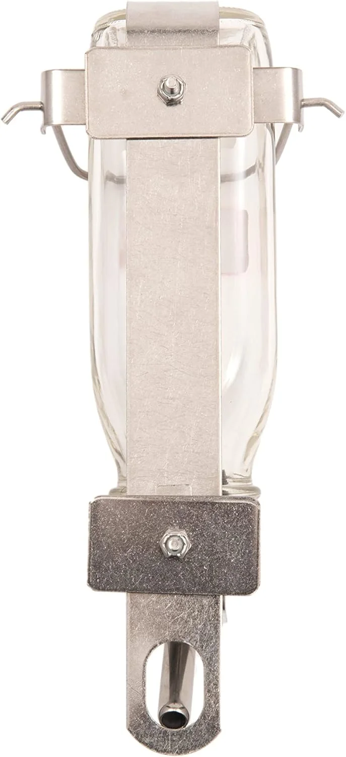 بطری آب شیشه ای مقاوم و با کیفیت Lixit برای پرندگان، سگ ها و حیوانات کوچک (لوله متوسط 473 میلی لیتر)