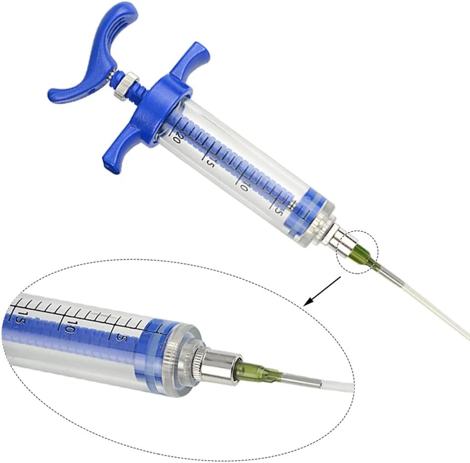 سرنگ تغذیه پرندگان جوان قابل استفاده مجدد LILYS PET، ساخته شده از پلاستیک و پرسپکس، برای تغذیه شیر به پرندگان جوان یا تغذیه دارو به پرندگان بیمار (20 میلی لیتر و شلنگ 2+2.5+3 میلی متر)
